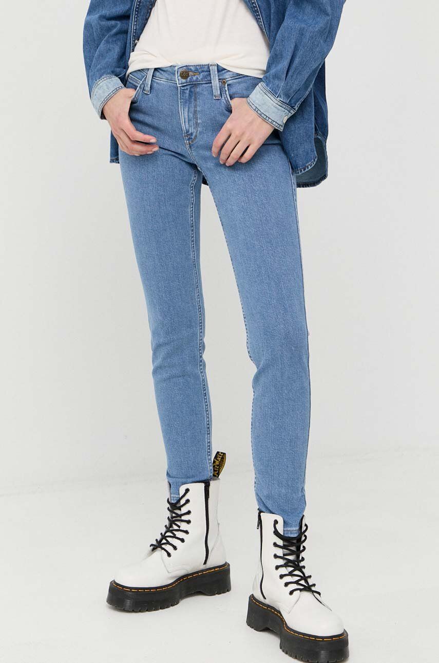 Дънки Lee Scarlett Синьо | L526FAB38, 0