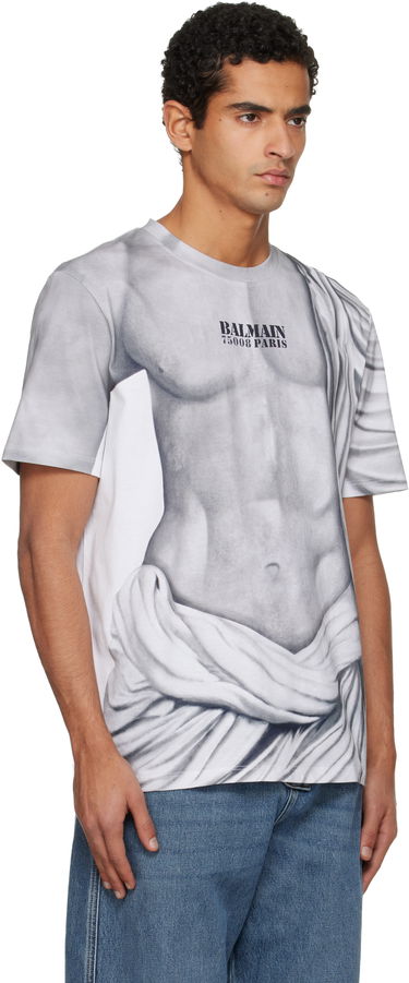 Тениска Balmain Statue Print T-shirt Сиво | FH1EG000GF07, 1