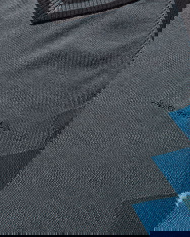 Пуловер Asics Novalis Laricoid Argyle V-Neck Knit Jumper Многоцветен | 2203A323-023, 4