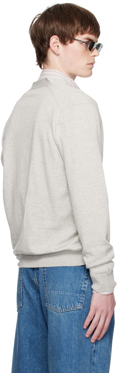 Пуловер MAISON KITSUNÉ Maison Kitsuné Fox Head Patch Cardigan Сиво | PM00501KT1181, 2