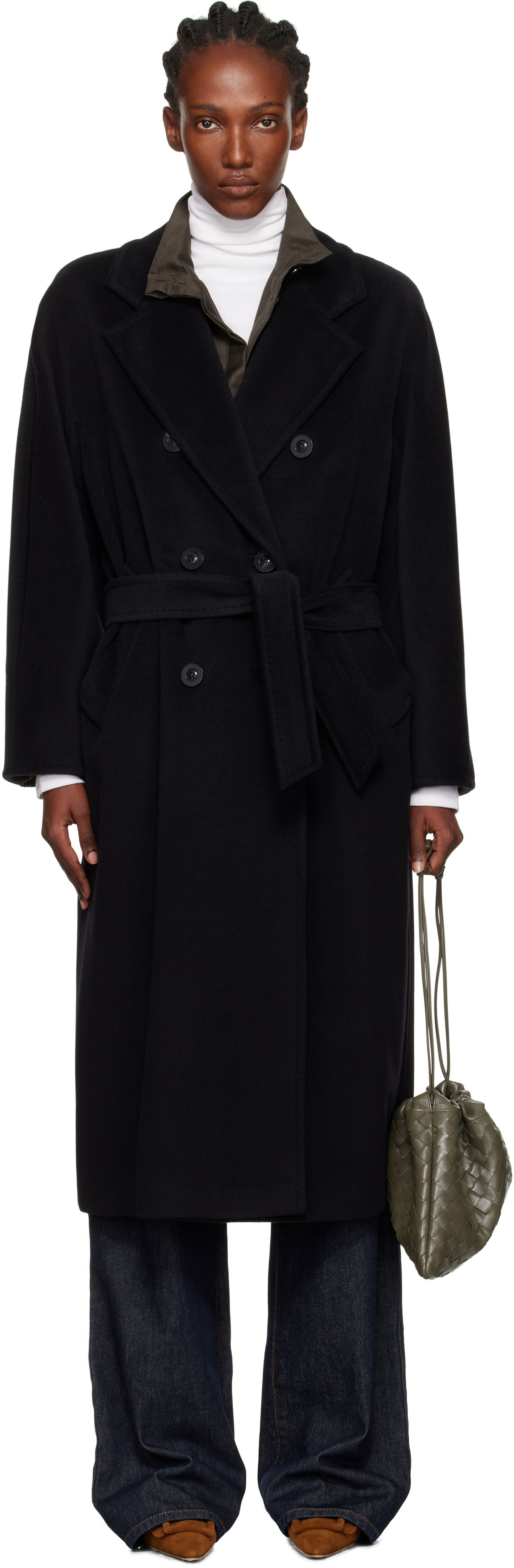 Палта Max Mara Max Mara Madame Double-Breasted Wool Coat Черно | 2521018011600, 0