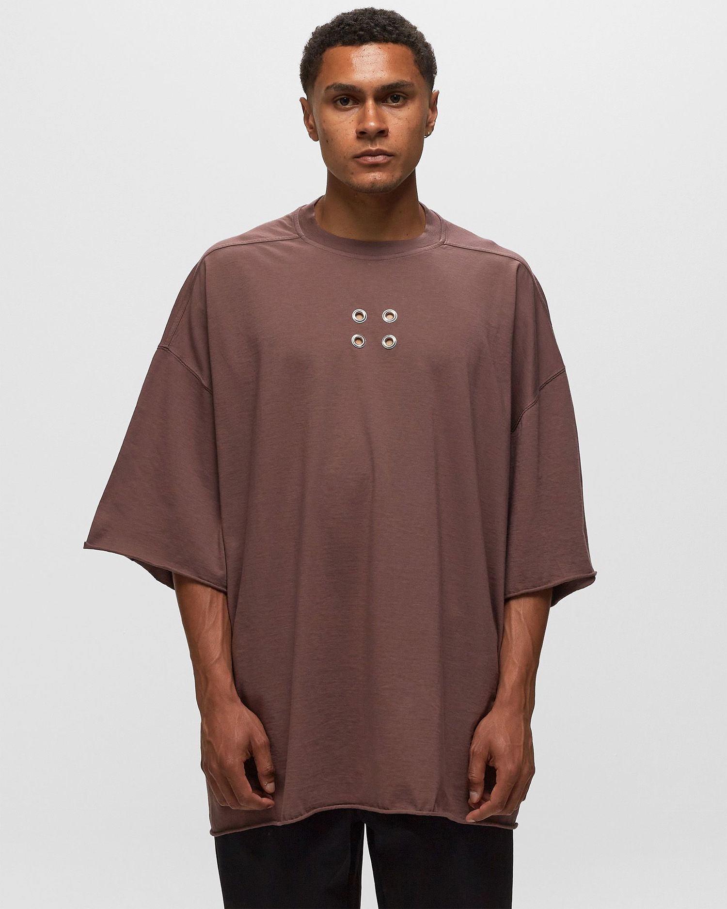 Тениска Rick Owens DRKSHDW KNIT T-SHIRT - TOMMY T Лилаво | DU02C5259, 1