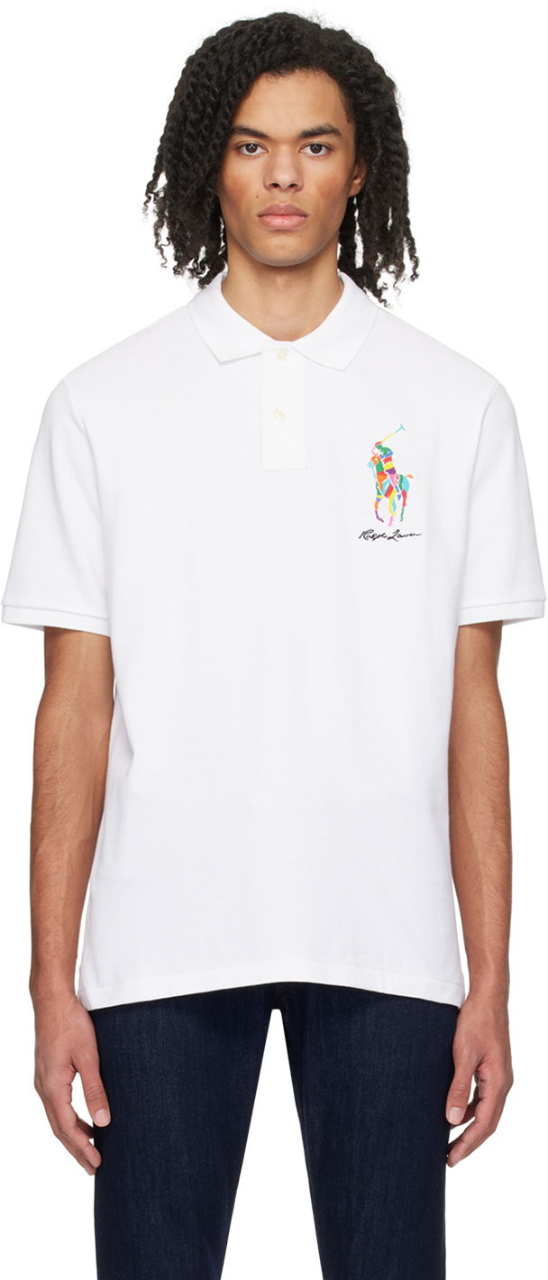 Поло тениска Polo by Ralph Lauren Classic Big Pony Polo Бяло | 710926413002, 0