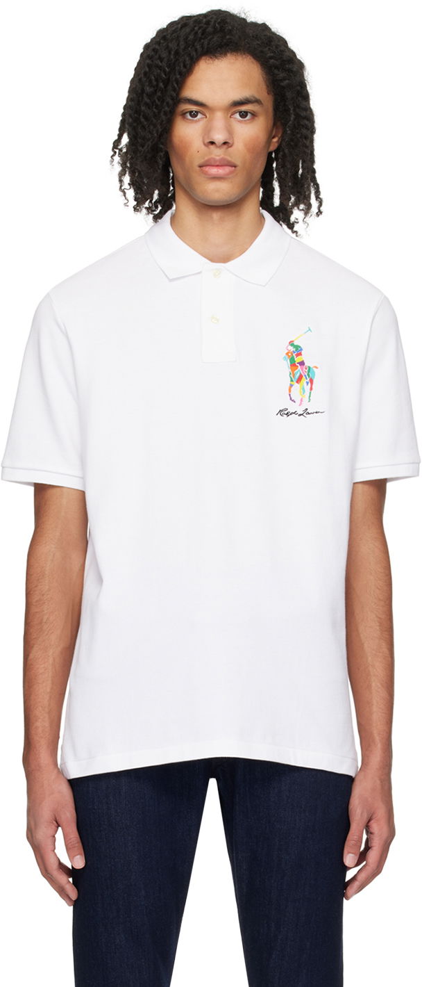 Поло тениска Polo by Ralph Lauren Classic Big Pony Polo Бяло | 710926413002