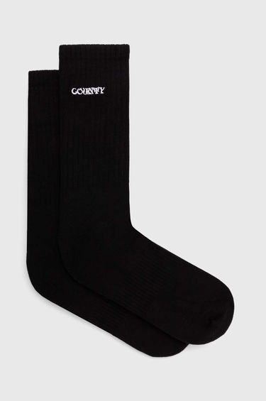 Чорапи Marcelo Burlon Manifesto Logo Shorts Socks Черно | CMRA015S24KNI0021001, 0