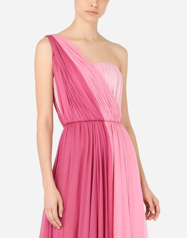 Pокля Dolce & Gabbana One-shoulder Maxi Dress Многоцветен | F6N0VTFU1ATS9002, 3