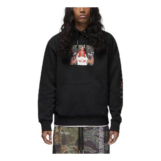 Суитчър Jordan UNDEFEATED Collaboration Graphic Print Hoodie Черно | DX6318-010