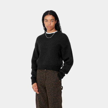 Пуловер Carhartt WIP Merton Cropped Crewneck Sweater Черно | I033910_8, 0