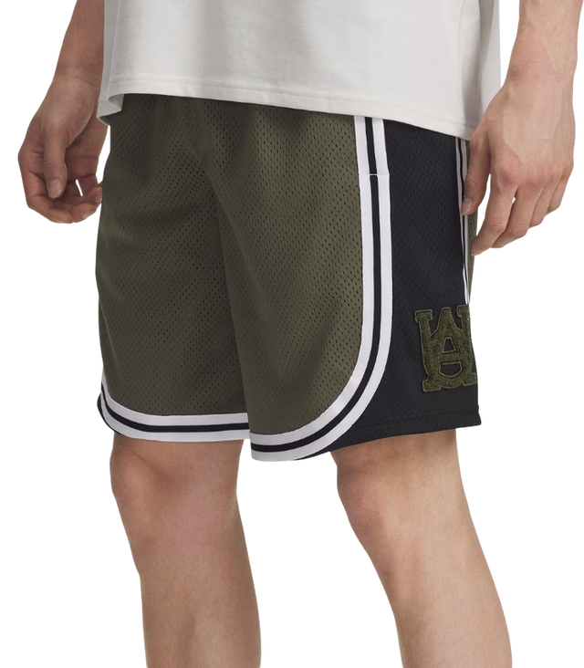 Courtside Striped Mesh Shorts