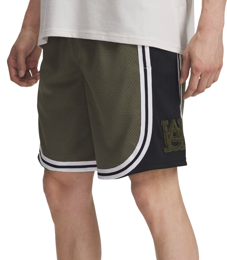 Къси панталони Under Armour Courtside Striped Mesh Shorts Черно | 6004087-390