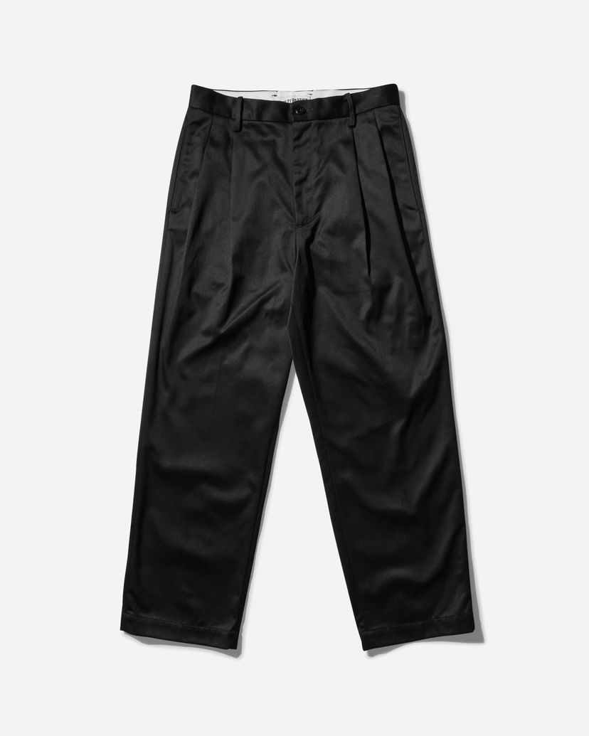 Панталони WACKO MARIA Double Pleated Chino Trousers Черно | 24FW-WMP-PT02 BLACK