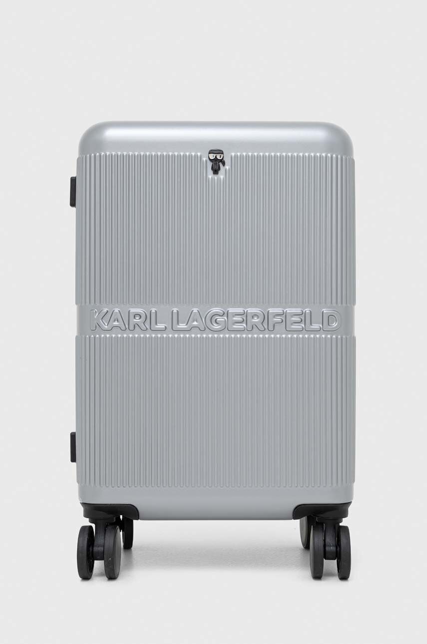 куфар KARL LAGERFELD IKONIK HARDCASE TROLLEY Металик | 210W3022, 0