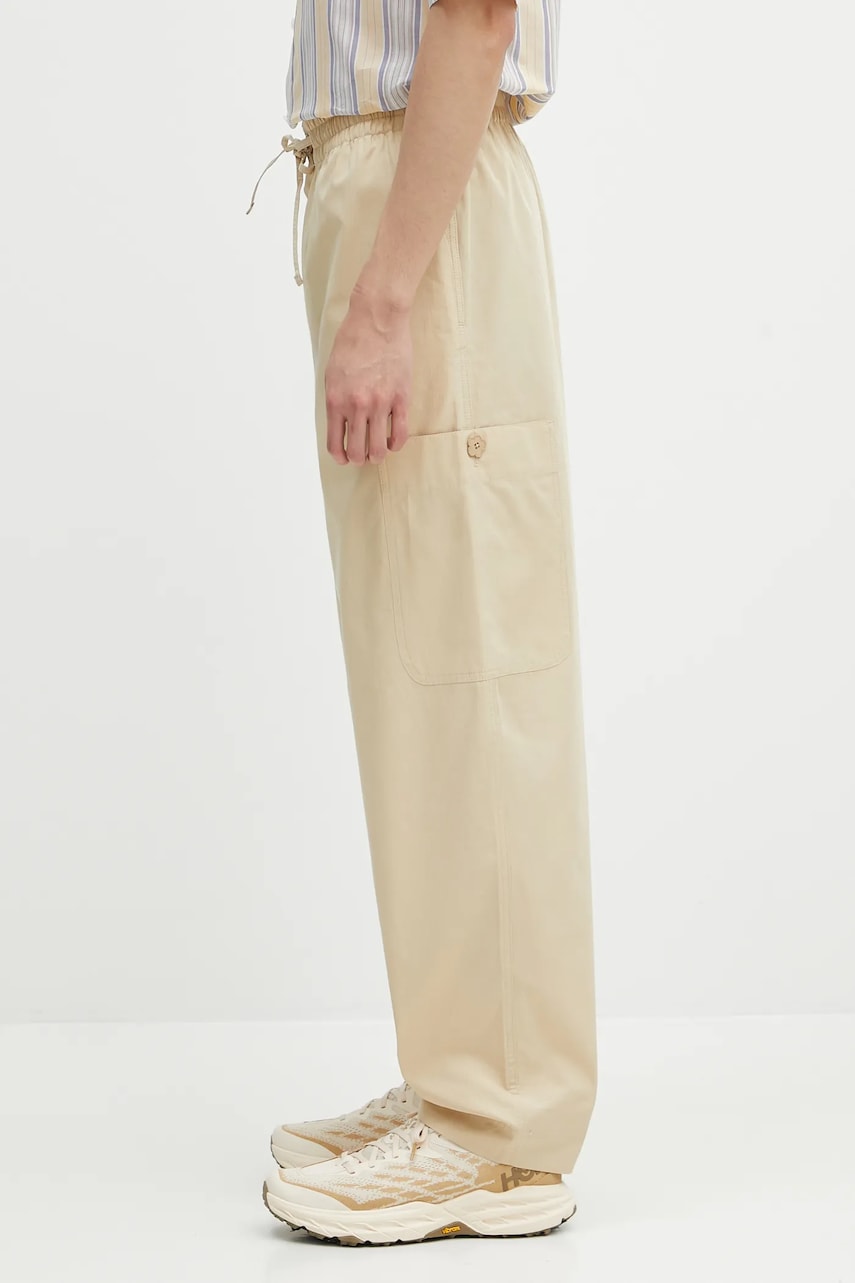 Панталони KENZO Kenzo Wide-Leg Drawstring Pants Бежово | FF55PA5019SC.11, 1