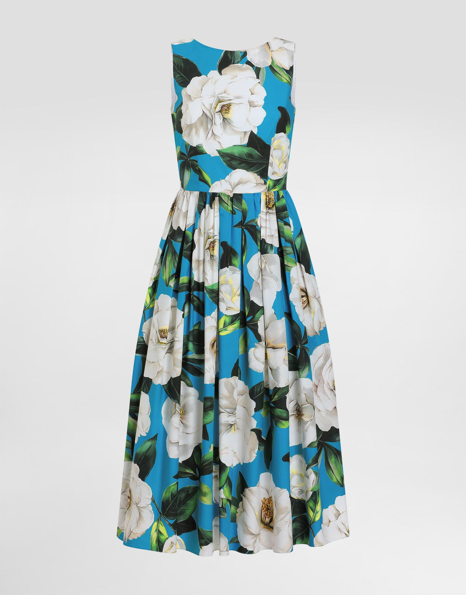 Pокля Dolce & Gabbana Dolce & Gabbana Gardenia Print Babydoll Dress Синьо | F6JHVTHS5TJHC5JB, 0