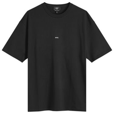 Тениска A.P.C. Micro Logo T-Shirt Черно | COHBW-H26386-TZC, 0