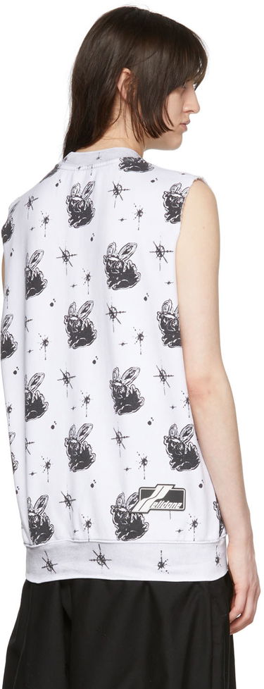 Потник We11done We11done Graphic Print Tank Top Бяло | WD-TV1-22-559-U-WH, 2