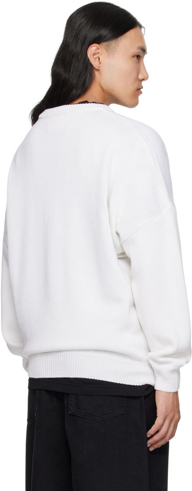 Пуловер 032C 032c Selfie Sweater Бяло | F25-URK-1511-100, 2