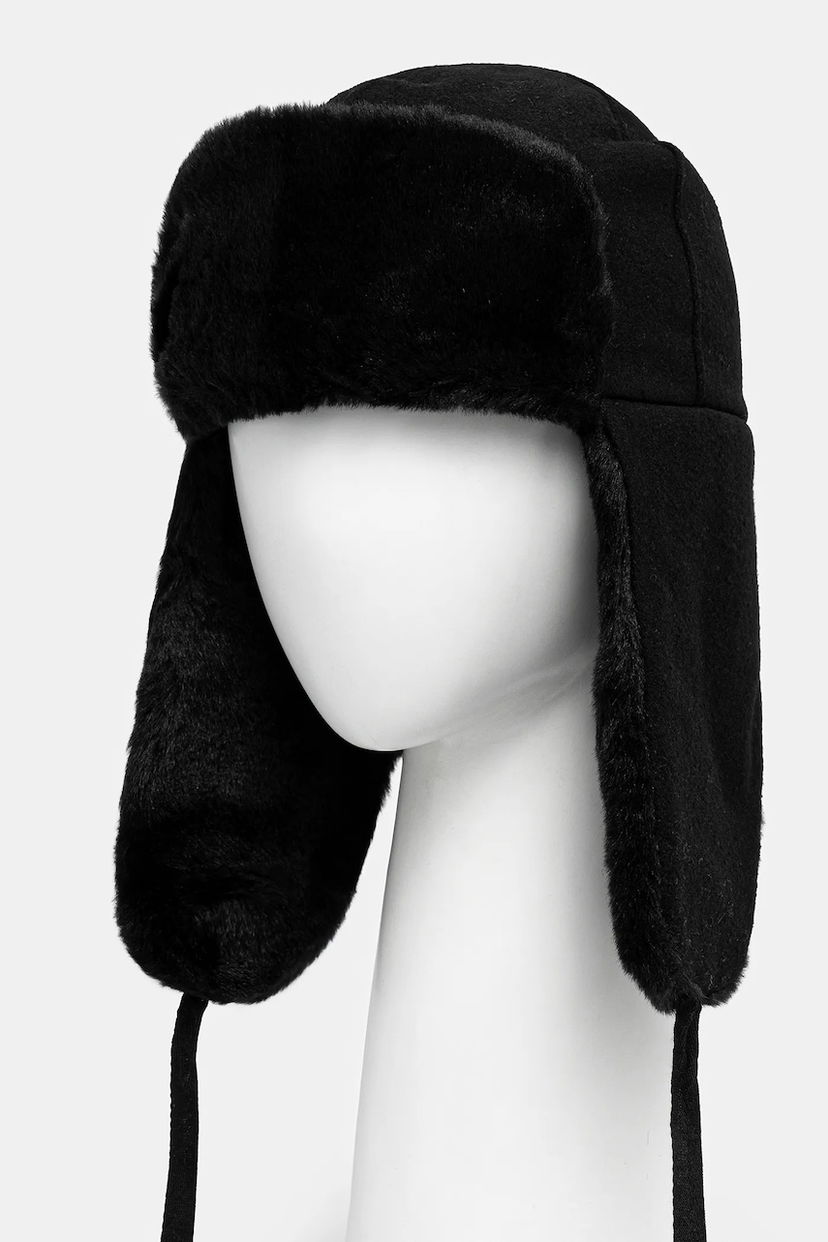 Шапка Kangol Kangol Wool Ushanka Trapper Hat Черно | K0102FA.BLACK