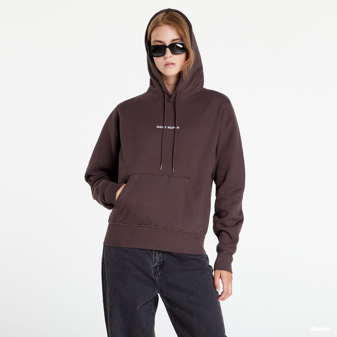 Суитчър DAILY PAPER Evvie Type Hoodie Кафяво | 2222009, 0