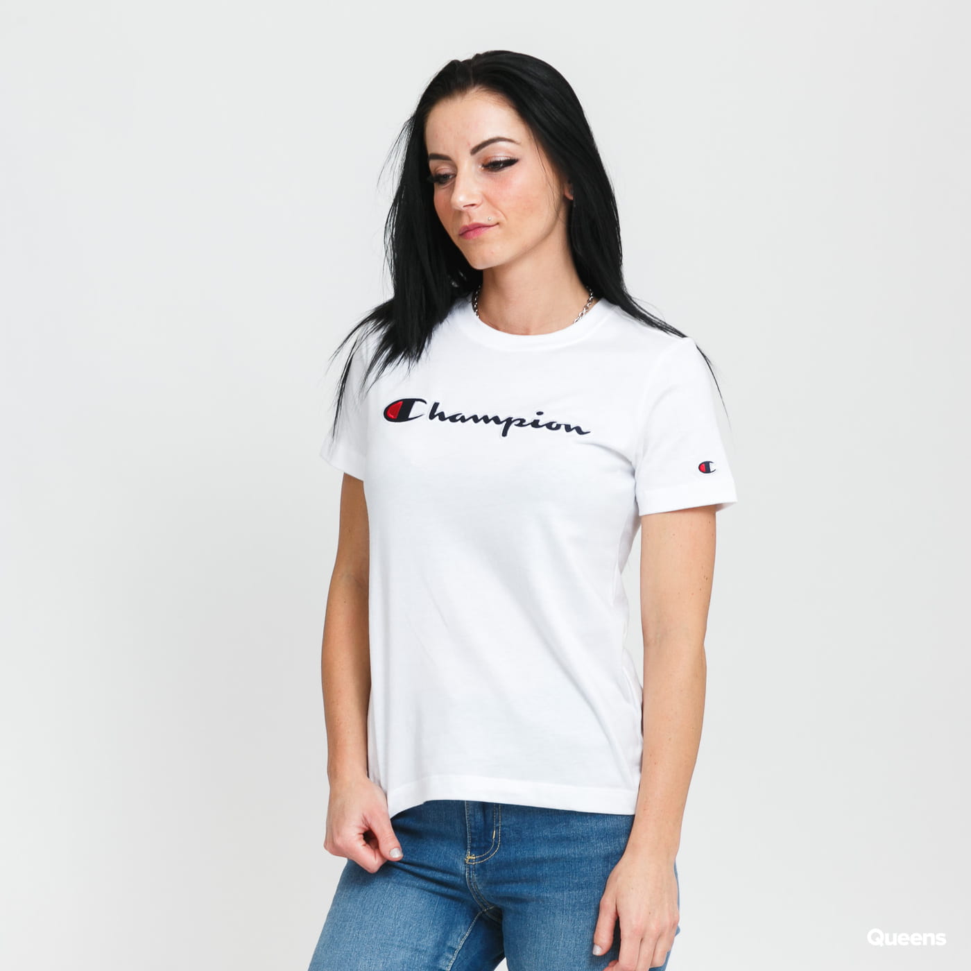 Тениска Champion Script Logo Бяло | 114472 WW001, 0