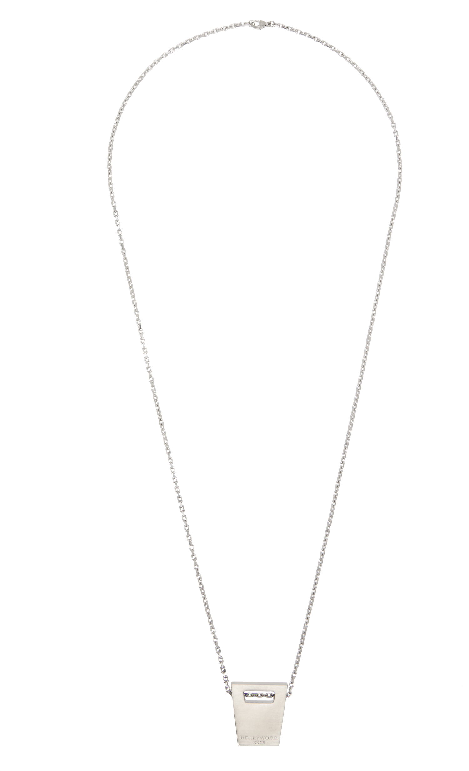 Колие Rick Owens Rick Owens Hollywood Dog Tag Necklace Металик | RJ0000063 MMTHE5, 0