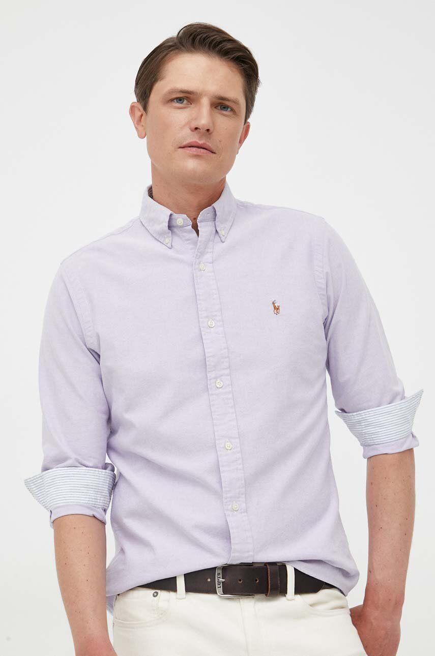 Риза Polo by Ralph Lauren Button-down Shirt Лилаво | 710795462, 0