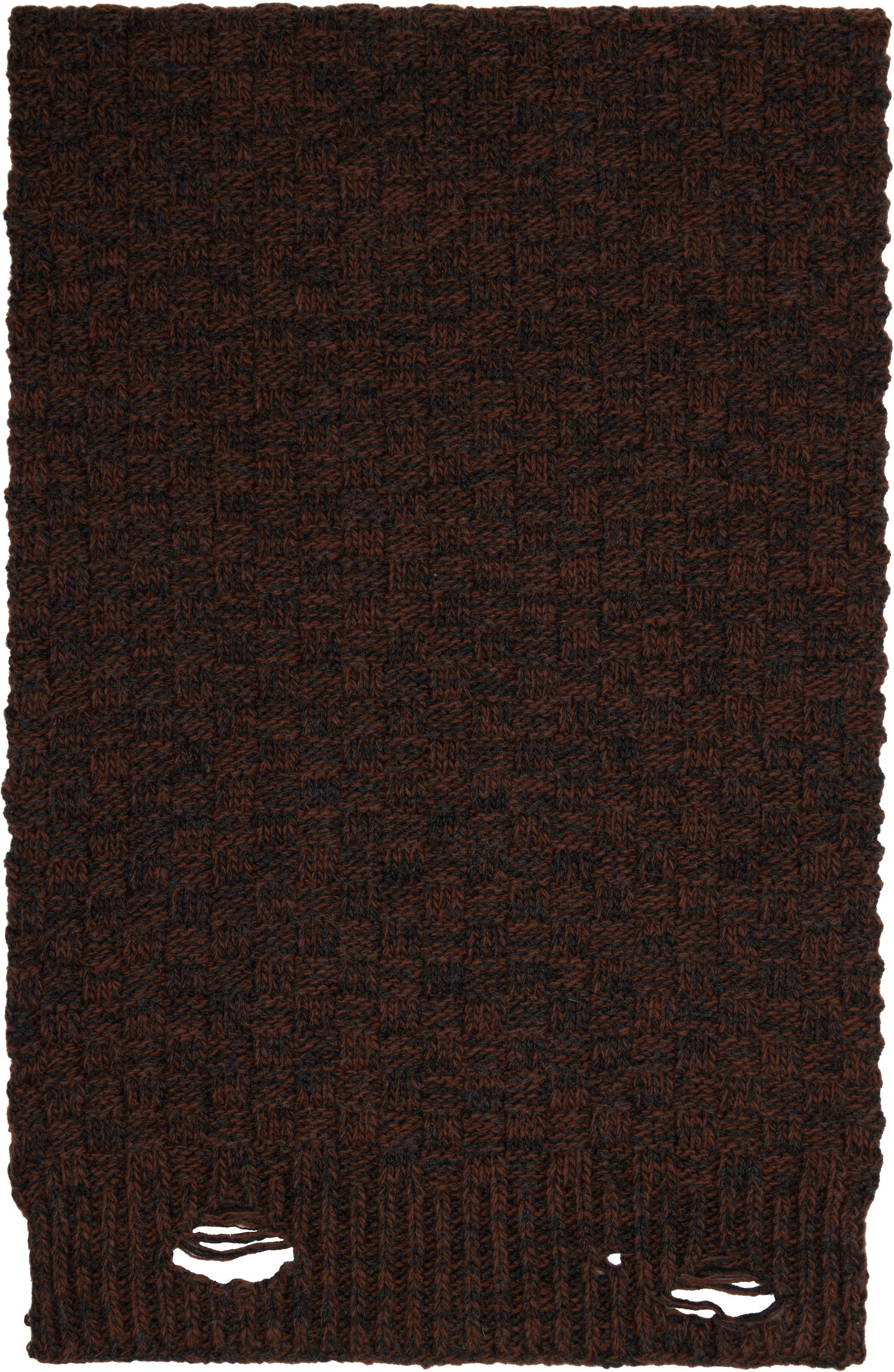 Шал Maison Margiela MM6 Maison Margiela Brown Distressed Scarf Кафяво | SH2TE0005 M13174, 1