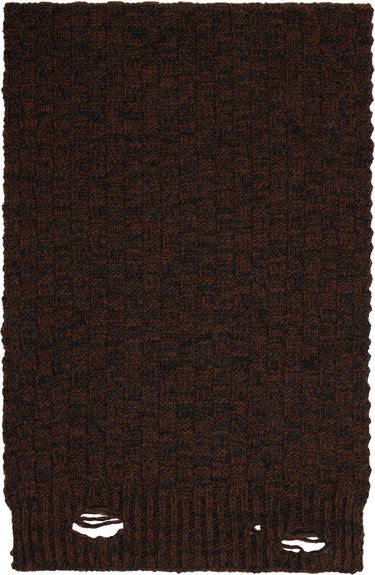 Шал Maison Margiela MM6 Maison Margiela Brown Distressed Scarf Кафяво | SH2TE0005 M13174, 1