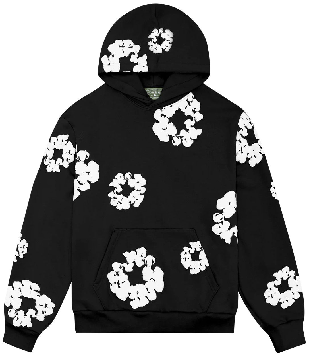 Суитчър Denim Tears Denim Tears Cotton Wreath Hoodie M Черно | 301-010-30-BLACK, 0