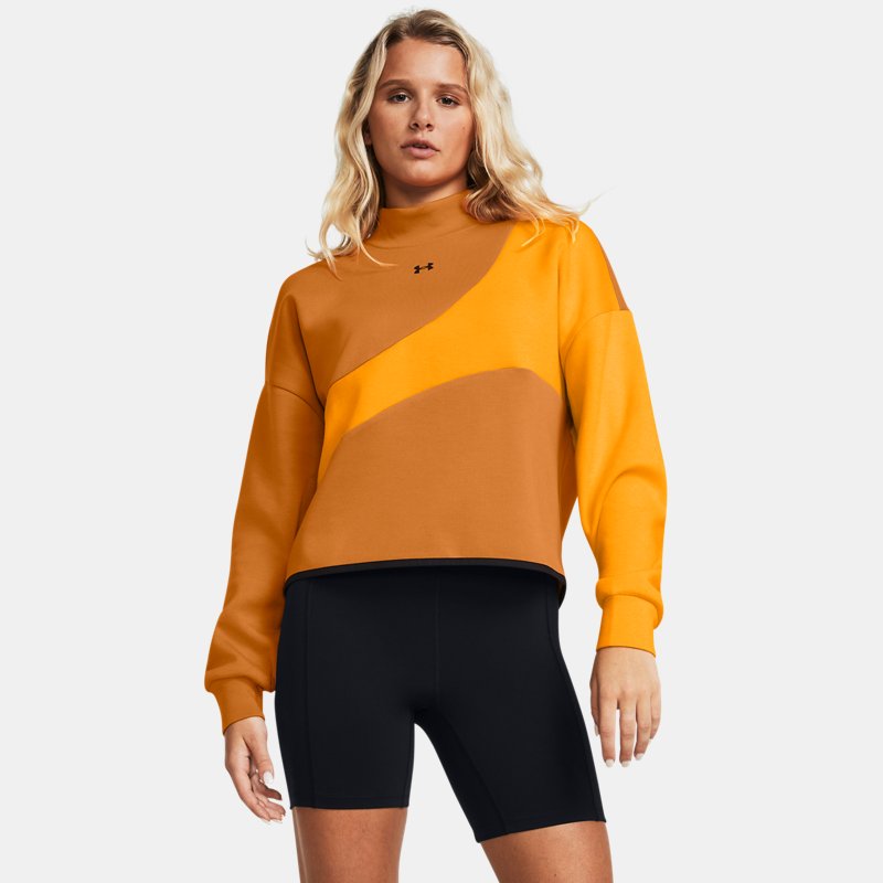 Суитчър Under Armour Unstoppable Fleece Crop Crew Sweatshirt Оранжево
 | 1379845-802, 0