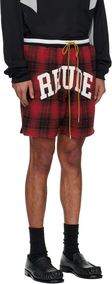 Къси панталони Rhude Flannel 'Rhude' Collegiate Court Logo Shorts Многоцветен | RHPF25SH01735, 4