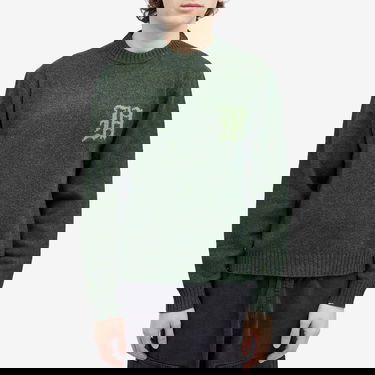 Пуловер Han Kjøbenhavn Intarsia Logo Knit Sweater Зелено | M-133042-GRY, 2