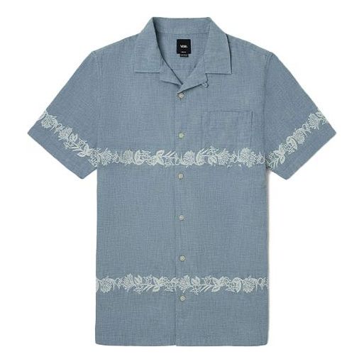 Риза Vans Denim Short Sleeve Shirt Синьо | VN0A5E6JLKZ, 0