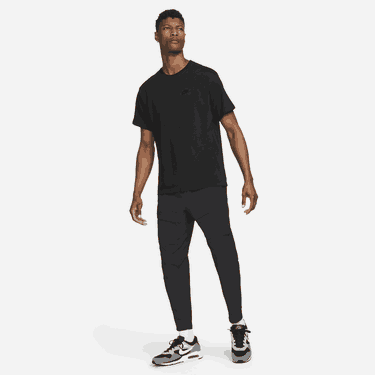 Тениска Nike Sportswear Lightweight Knit Short-Sleeve Top Черно | DM6585-010, 4