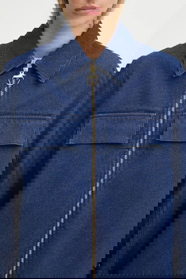 Риза Barbour Barbour Arla Denim Overshirt Relaxed Fit Синьо | LOS0078IN12, 3