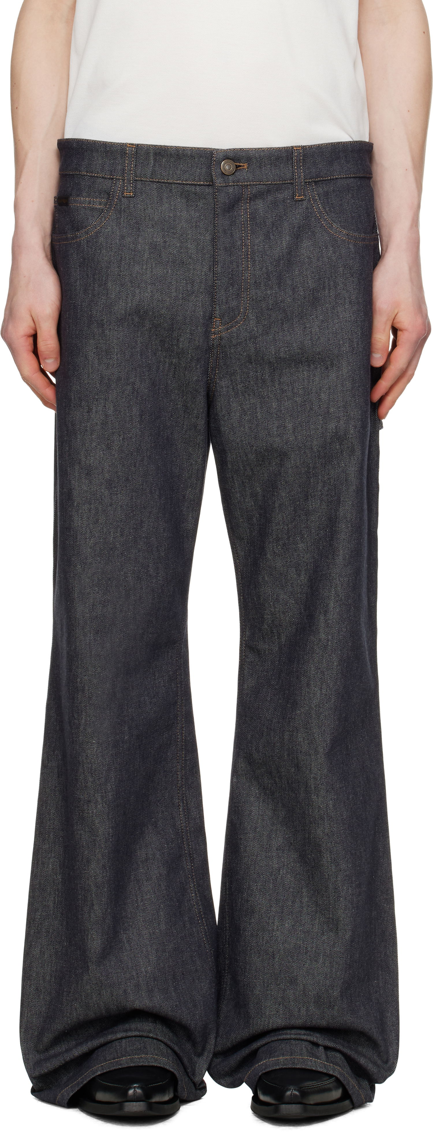 Дънки Courrèges Courrèges Hammer Baggy Jeans Синьо | 125DPA241DE0035, 0