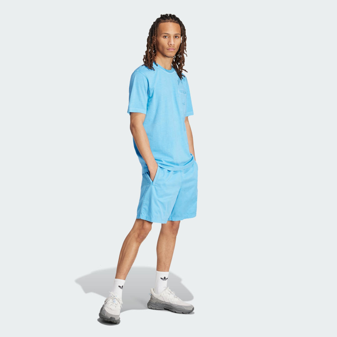 Къси панталони adidas Performance Trefoil Essentials+ Dye Woven Синьо | IS1731, 1