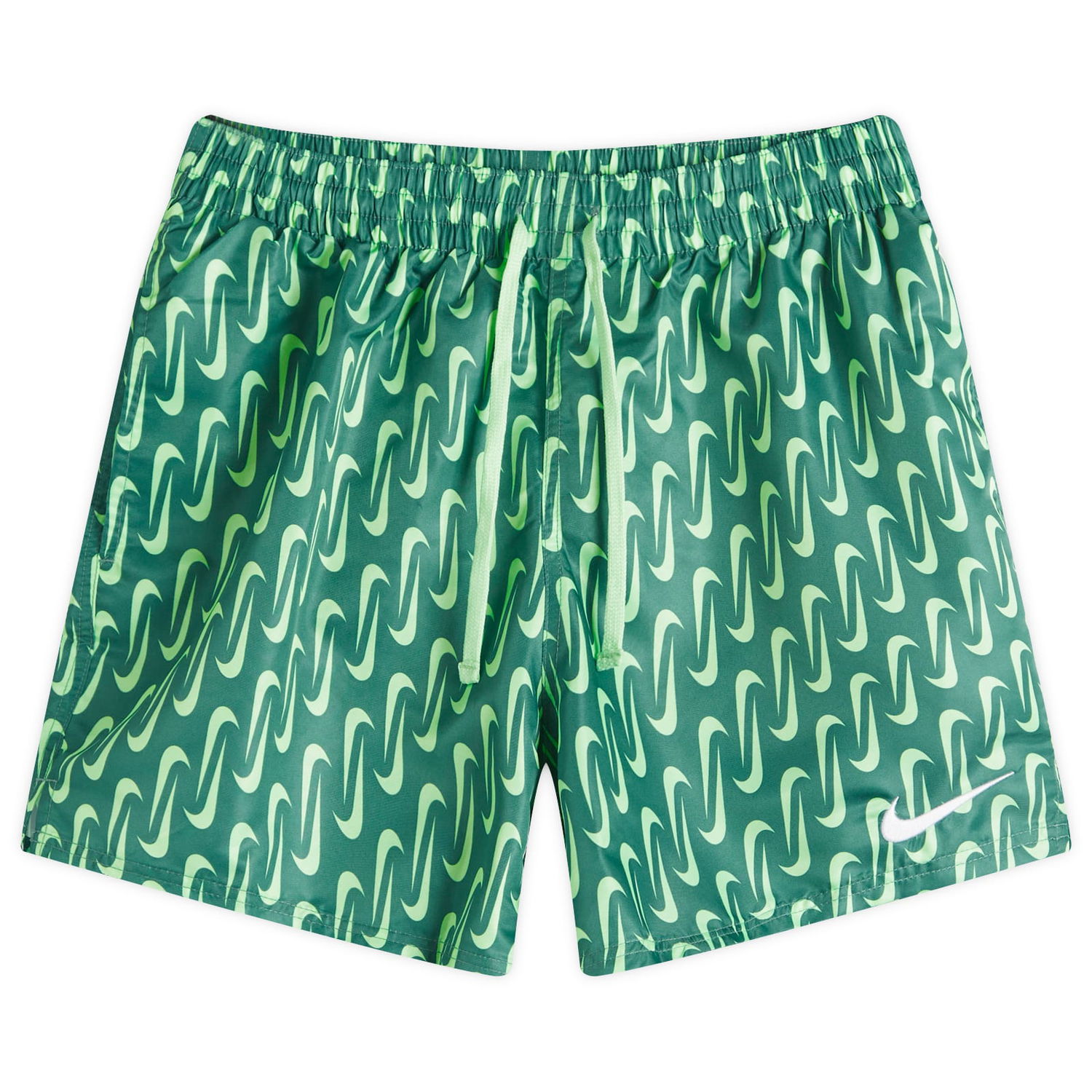 Бански Nike Men's 5" Printed Volley Shorts Зелено | NESSE520-302, 0
