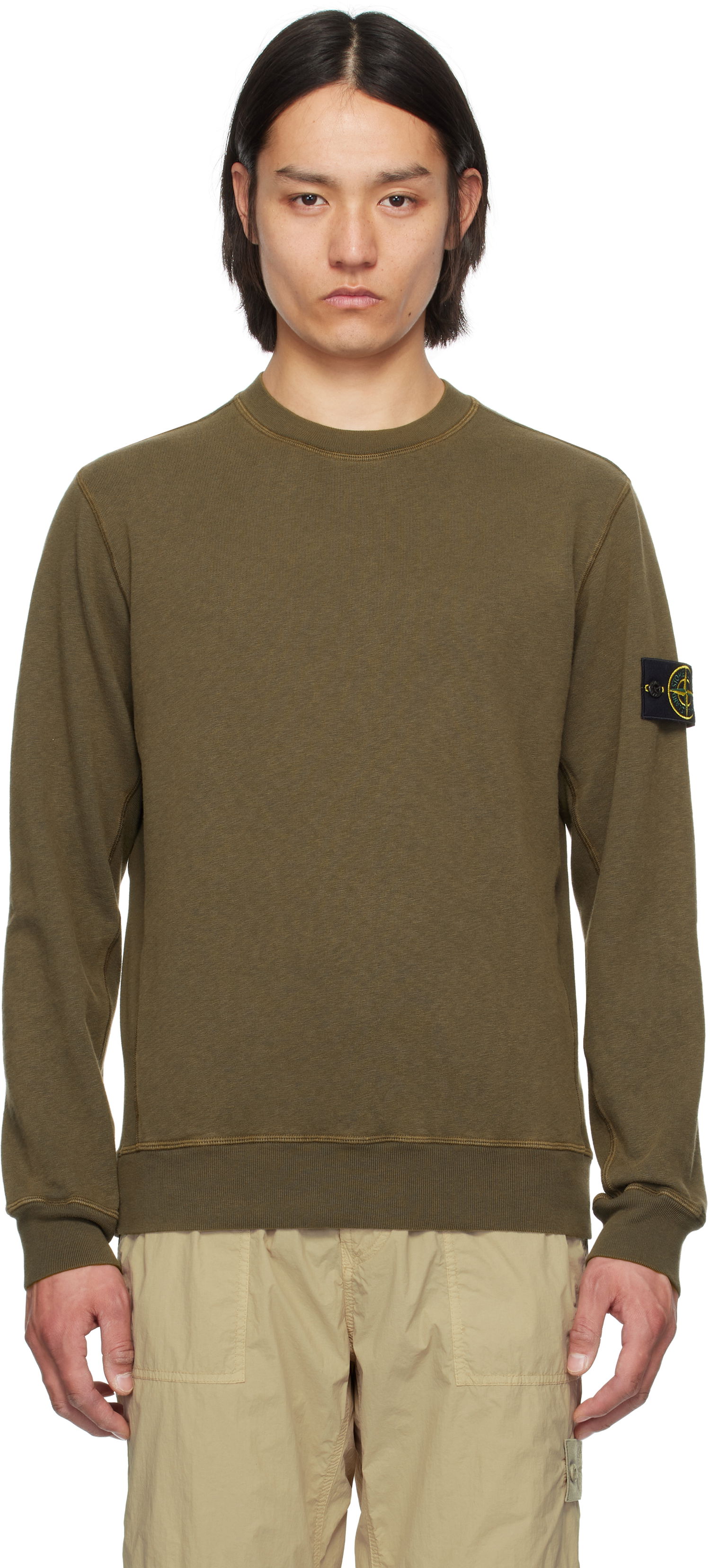 Пуловер Stone Island Stone Island Fleece Sweatshirt Зелено | K1S15 6100020 S0060, 0
