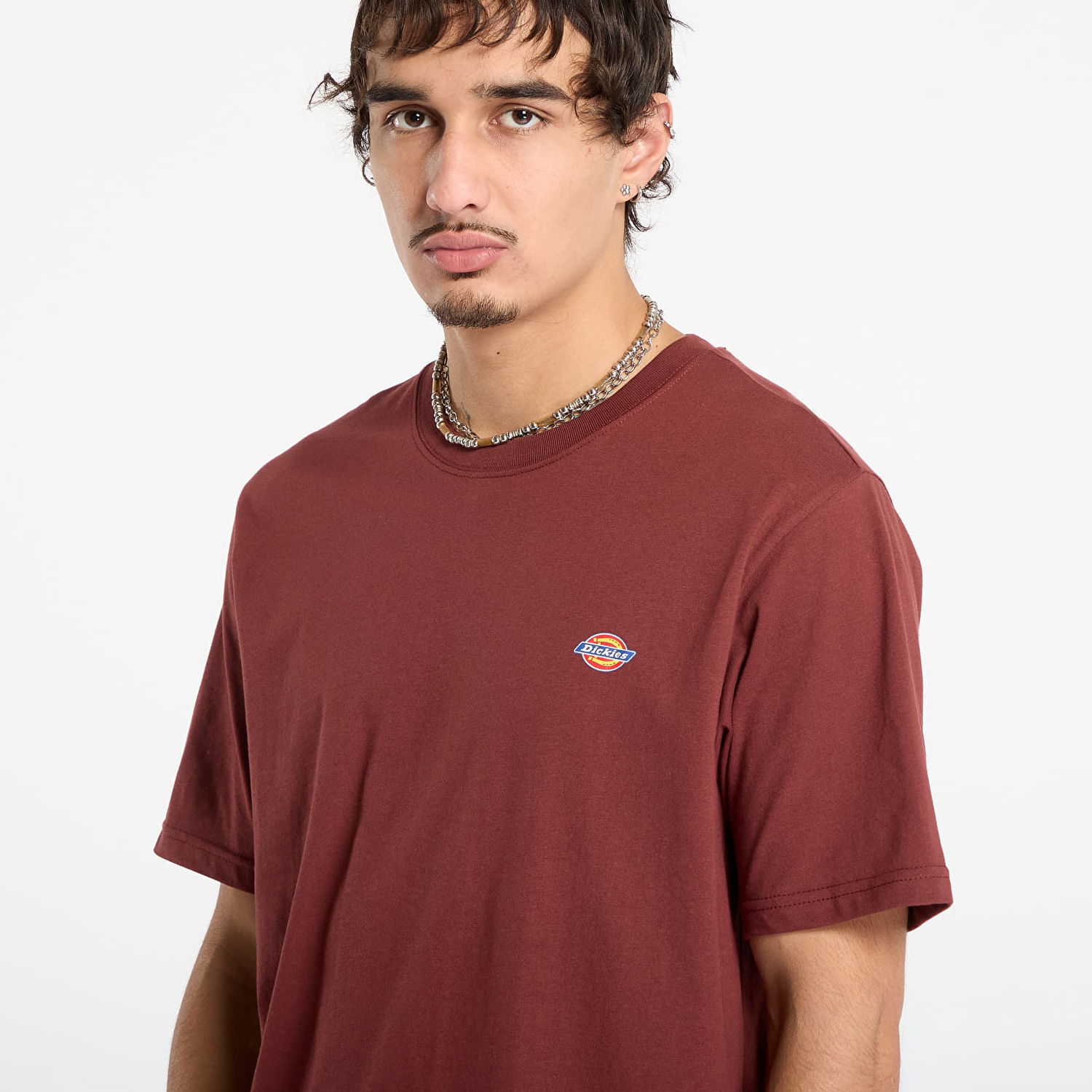Тениска Dickies Lightweight Mapleton T-shirt Бургунди | 0A4XDB-ANDORRA, 0