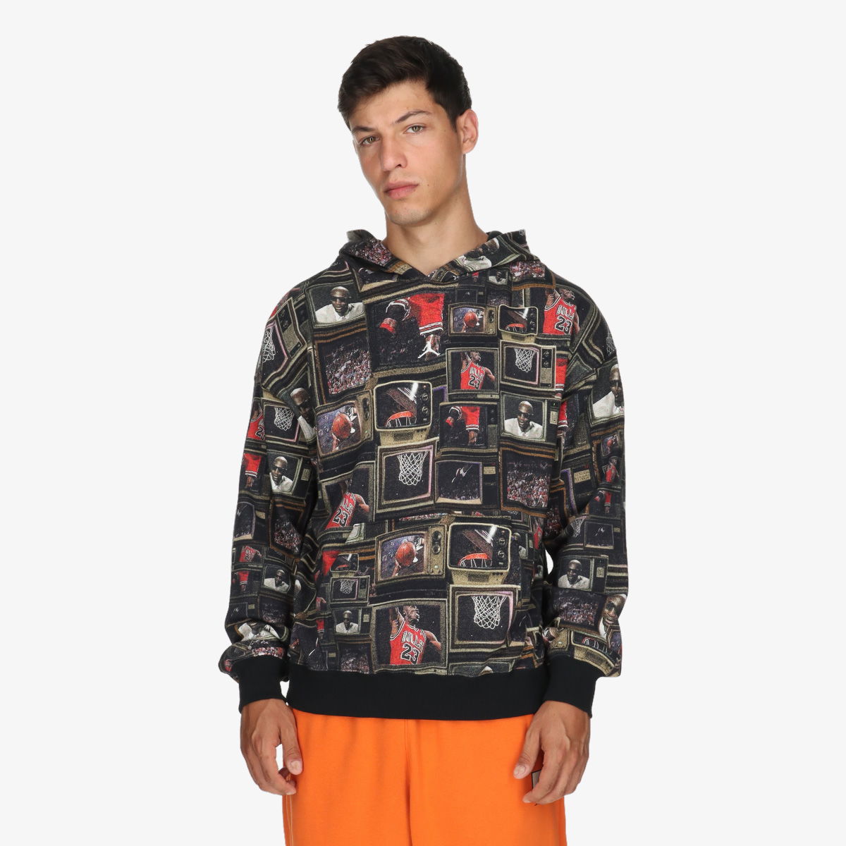 Суитчър Nike Michael Jordan Retro TV Print Fleece Pullover Hoodie Многоцветен | HV0552-010, 0