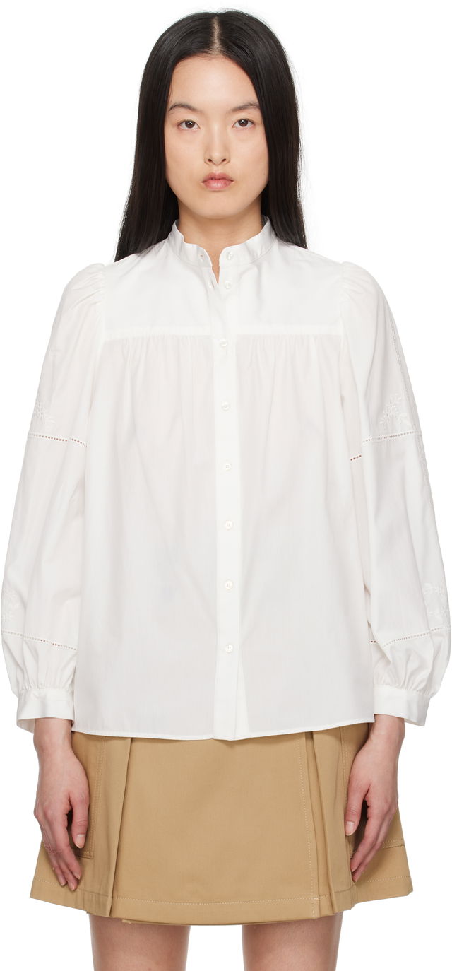 Weekend Max Mara White Ribaldo Blouse