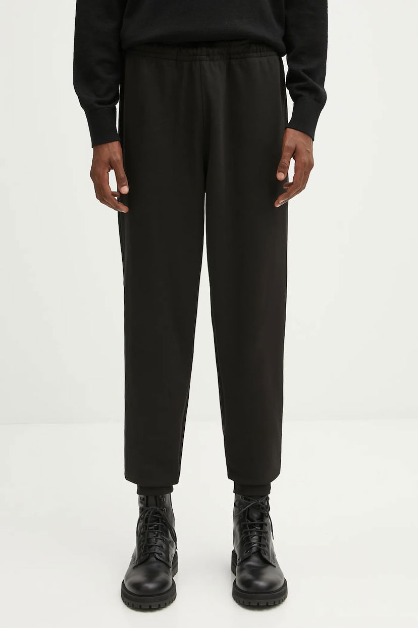 Спортни панталони Lacoste Lacoste Cropped Lounge Pants Черно | XH5132