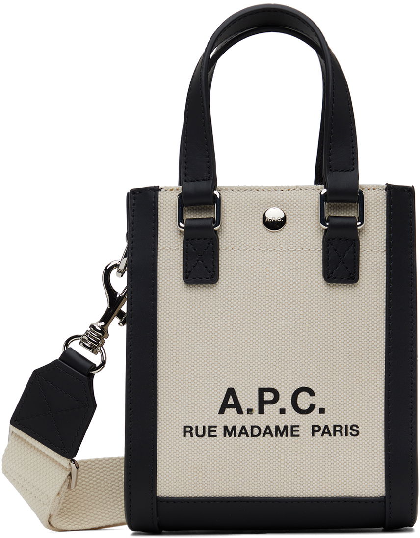 Голяма пазарска чанта A.P.C. Camille 2.0 Mini Tote Bag Бежово | COEYO-M61825, 0