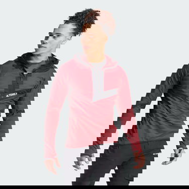 Яке adidas Performance Techrock Ultralight 1/2-Zip Hooded Fleece Jacket Бургунди | IA1811, 5