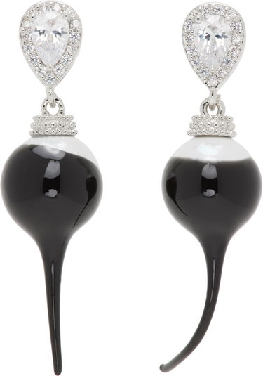 Обеци Ottolinger Ottolinger Diamond Drop Earrings Черно | 125901425E02, 0