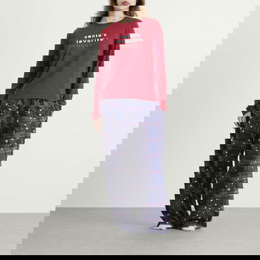 Пижама SKIMS CPFM Long Sleeve & Flannel Pant Sleep Set Santa'S Fav Print Многоцветен | ST-SET-10060W-SFB, 6