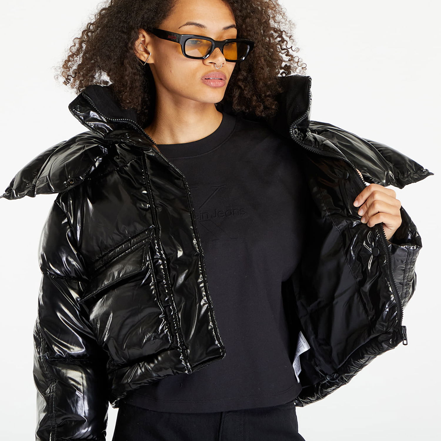 Пухо яке CALVIN KLEIN High Shine Puffer Jacket Черно | J20J221884 BEH, 1
