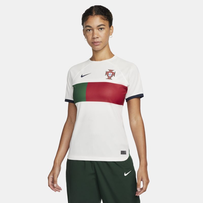 Фланелка Nike Portugal 2022/23 Stadium Away Women's Dri-FIT Football Shirt Бяло | DN0765-133, 0