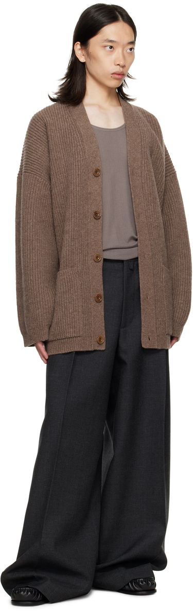 Панталони Dries Van Noten Dries Van Noten Wide Leg Pleated Trousers Сиво | 252-020915-2247, 3